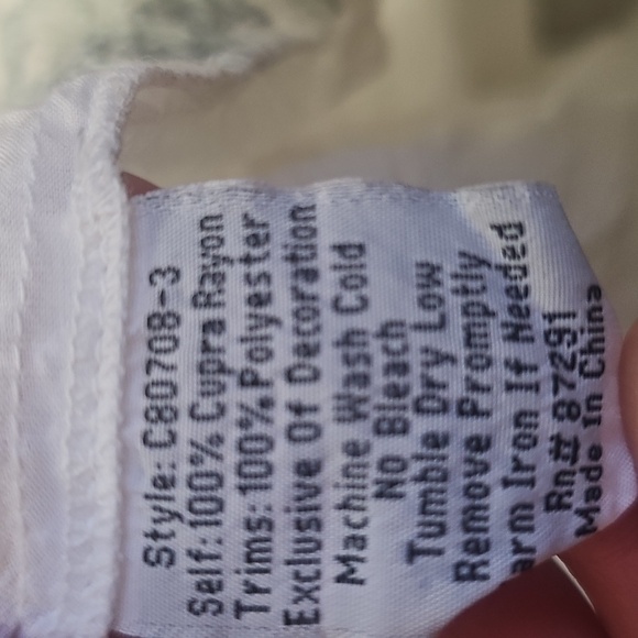 Johnny Was White Tunic with Multicolor Embroidery - Picture 5 of 5